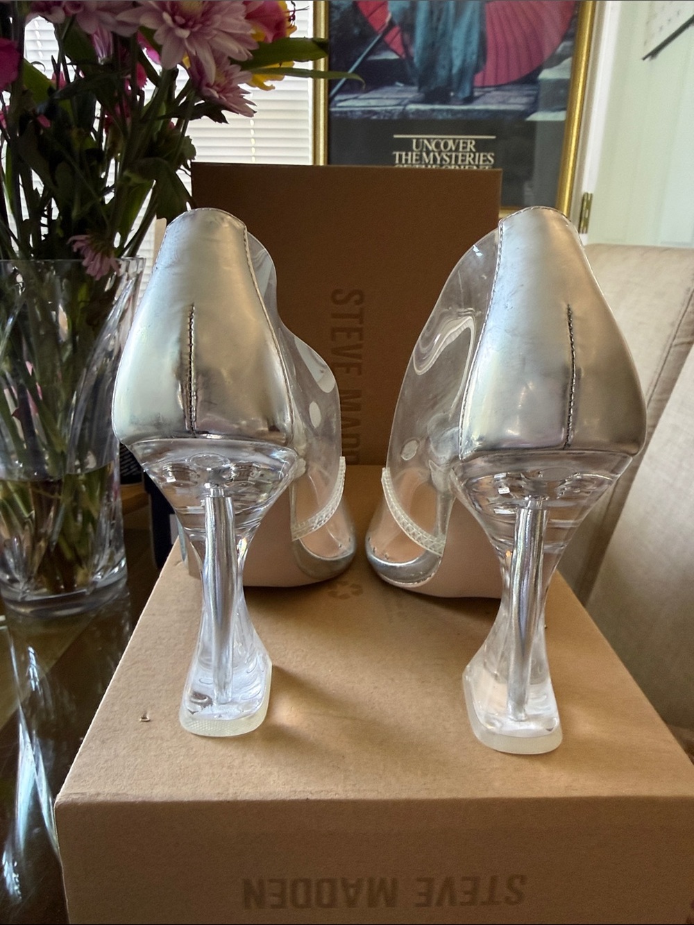 Steve Madden Translucent Heels - Picture 4 of 6